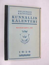 Helsingin kaupungin kunnalliskalenteri 12. 1936