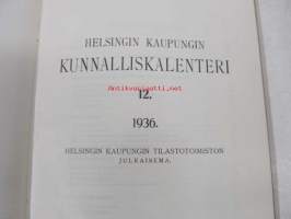 Helsingin kaupungin kunnalliskalenteri 12. 1936