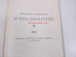 Helsingin kaupungin kunnalliskalenteri 13. 1937
