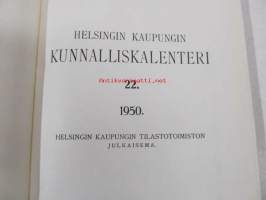 Helsingin kaupungin kunnalliskalenteri 22. 1950