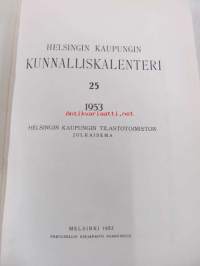 Helsingin kaupungin kunnalliskalenteri 25. 1953