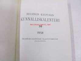 Helsingin kaupungin kunnalliskalenteri 30. 1958