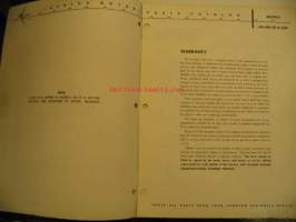 Johnson AD-ADL-10 &amp; 10M 7.5 hp 1956 parts catalog