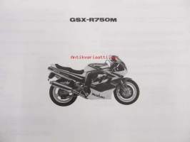 Suzuki GSX-R750M (GR7AA/B/C/) parts catalogue - varaosaluettelo
