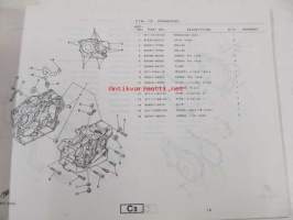 Yamaha XT250&#039;82 (5G4) Europe parts catalogue - varaosaluettelo