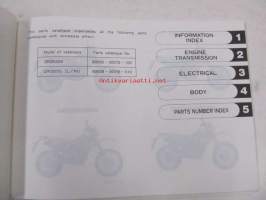 Suzuki DR350S (SK42A/SK42B) DR350SL, DR350SM, DR350SN, DR350SHN parts catalogue - varaosaluettelo