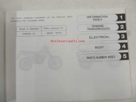 Suzuki DR350S (SK42A/SK42B) DR350SL, DR350SM parts catalogue - varaosaluettelo