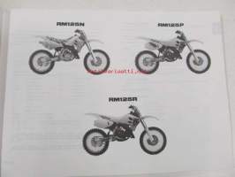 Suzuki RM125 (RF14A) RM125N, RM125P, RM125R parts catalogue - varaosaluettelo