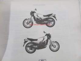 Yamaha RD250LC&#039;81 (4L1) Belgium, Sweden, Switzerland, W.Germany  parts catalogue - varaosaluettelo