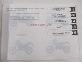 Suzuki TS125R (SF15A) TS125RK, TS125RL, TS125RM parts catalogue - varaosaluettelo