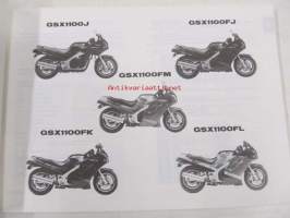 Suzuki GSX1100 (GV72A) GSX1100J, GSX1100FJ, GS1100FK, GSX1100FL, GSX1100FM parts catalogue - varaosaluettelo