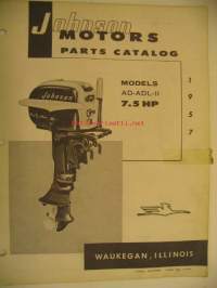 Johnson AD-ADL-11 7.5 hp 1957 parts catalog