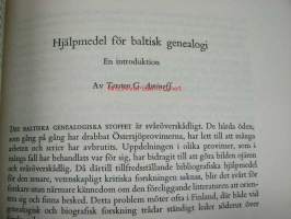 Gentes Finlandiae I Skrifter utgivna av Finlands Riddarhus II i samarbete med Finlands Adelsförbund