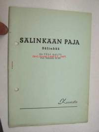 Sälinkään paja; traktoritalikko, siirto- ja tasauslana, multapohdin -esite