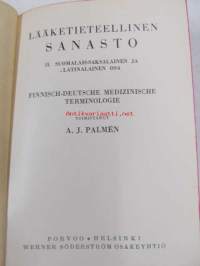 Lääketieteellinen sanasto II : suomalais-saksalainen ja -latinalainen osa