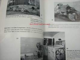 Voith Turbogetriebe - Voith Turbo Transmission - Turbo transmission Voith 1952 -Bestellerliste Reference list-kolmikielinen Voith´in vaihteistojen kuvitettu