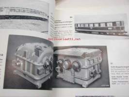 Voith Turbogetriebe - Voith Turbo Transmission - Turbo transmission Voith 1952 -Bestellerliste Reference list-kolmikielinen Voith´in vaihteistojen kuvitettu