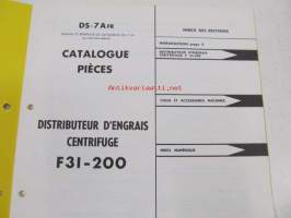 McCormick International F31-200 distributeur d&#039;engrais centrifuge -lannoitelevitin varaosaluettelo