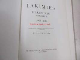 Lakimieshakemisto (register) 1960-1973