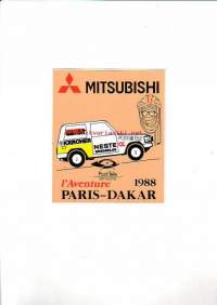 Mitsubishi Paris-Dakar 1988 -tarra