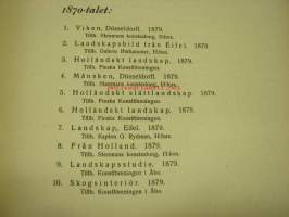 Victor Westerholm-utställning i Ateneum 1920 Finska Konstföreningen -näyttelyluettelo