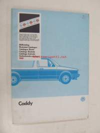 Volkswagen Caddy Genuine Parts Illustrated Catalogue 1988 -varaosaluettelo