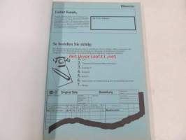 Audi 100 / Avant Mod. 77 &gt; 79 Genuine Parts Illustrated Catalogue 1988 -varaosaluettelo