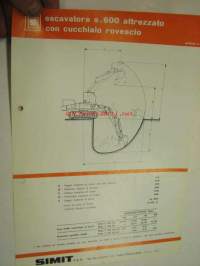 Simit S.600 tela-alustainen kaivinkone -myyntiesite