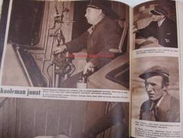 Suomen Kuvalehti 1957 nr 12, Turun rapsodia mm. Raili Linström, Martti Ratu, Hilkka Toivola, kuoleman junat Kuurila - Iittala, kenestä puolustusvoimain komentaja,