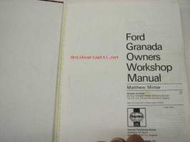 Ford Granada 1985 to 1988 -  1796 cc, 1993 cc, 2394 cc, 2792 cc, 2933 cc -owner´s workshop manual -omistajan korjaamo-ohjekirja englanniksi