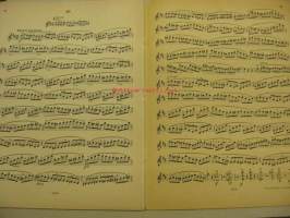 Kayser-Barmas violin-etyden op. 20 heft III -nuotit