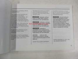 Honda Marine BF35A, BF45A Owner&#039;s manual -perämoottori käyttöohjekirja