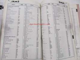 NGK Spark Plugs 1989-1990 -sytytystulppaluettelo