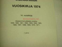 Insinööriliitto vuosikirja 1974 / jäsenluettelo