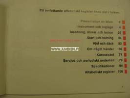 Volvo 240 Diesel 1984 instruktionsbok  -käyttöohjekirja