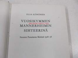 Vuosikymmen Mannerheimin sihteerinä Suomen Punaisessa Ristissä 1928-38