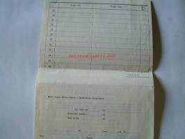 nainen ja elämätilauskaavake 1956