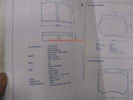 AC Delco Brake Parts / Jarruosat -luettelo
