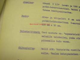 Sisu K-32ST (6x4) kuorma-auton alusta teliakselistolla - molemmat taka-akselit vetävät / tekniset tiedot -tehtaan alkuperäinen monistettu esite