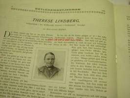 Betlehems Stjärnan 1931 (Kristliga Förening av Unga Kvinnor) -joululehti, sisältää artikkelin Therese Lindbergistä (Hallbäckska hemmet i Fridlefsstad i Sverige)