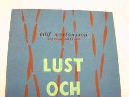 Eilif Mortansson - Lust och fägring / Gothia-kustantamo -kirjan kansikuvituksen alkuperäistyö