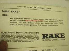 Vendito ostolomakkeita, sisältää Helsingin ostopaikkaluettelon, käyttöohjeet