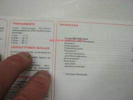 Peugeot 305 Diesel erityisohjeet -käyttöohjekirjan liite