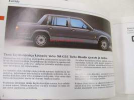 Volvo 760 GLE Turbo Diesel - käyttöohjekirja 1984