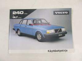 Volvo 240 sarja ja GLT, 4-syl - käyttöohjekirja 1980
