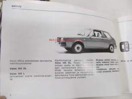 Volvo 343 - käyttöohjekirja 1976