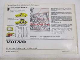 Volvo 343, 345 - käyttöohjekirja 1979