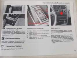 Volvo 340, 360 - käyttöohjekirja 1989