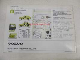 Volvo 340 Diesel -lisäys käyttöohjekirjaan 1984