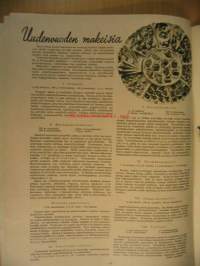 Oma Koti 1933 nr 1 (kansi Martta Wendelin, aihe mummo kutoo sukkaa, vauva nukkuu kehdossa)